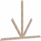 Ekena Millwork Saratoga Smooth Timber Gable Bracket, Douglas Fir, 96"W x 64"H x 1 1/2"D x 3 1/2"F, 16/12 Pitch GBW096X64X0204SAR00SDF - alternate 3